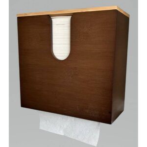 bamboosoft falthandtuch spender aus 100% bambusholz